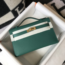 HERMES mini kelly pouchette_green