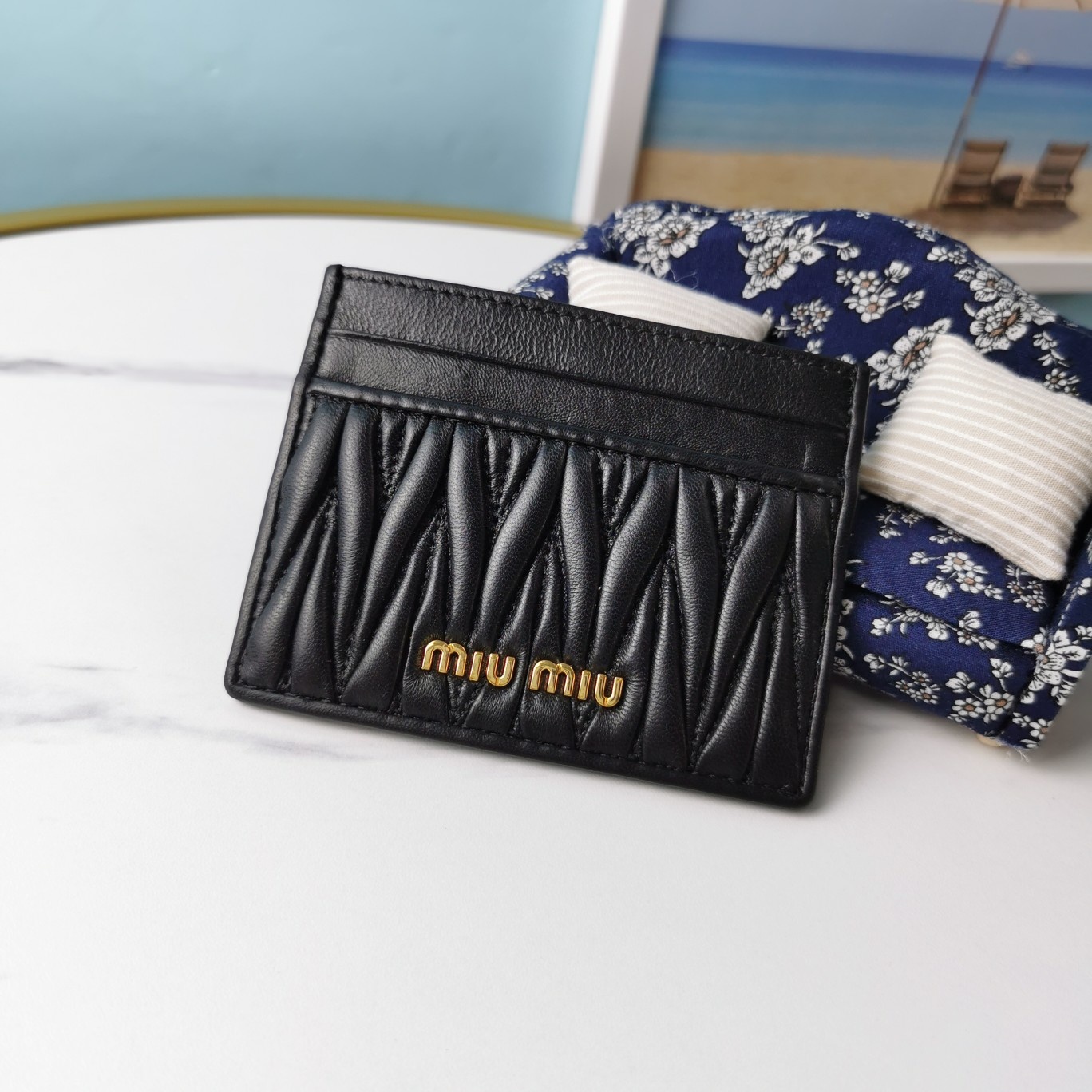 Miu Miu  pocket wallet_black